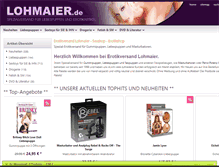 Tablet Screenshot of lohmaier.de
